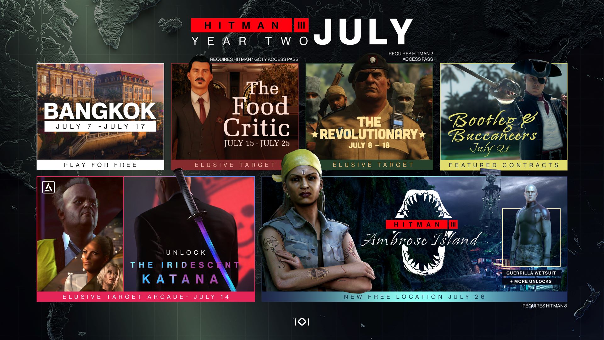 Hitman 3 Reveals June Content Roadmap