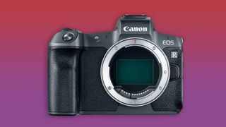 Canon EOS R camera body on a bright background