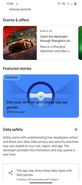 The Play Store's latest update brings a new "Feature Stories" editorial card to an app's details page.