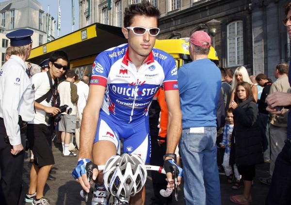 Dario Cataldo (Quick Step) was on the attack at Liege-Bastogne-Liege.