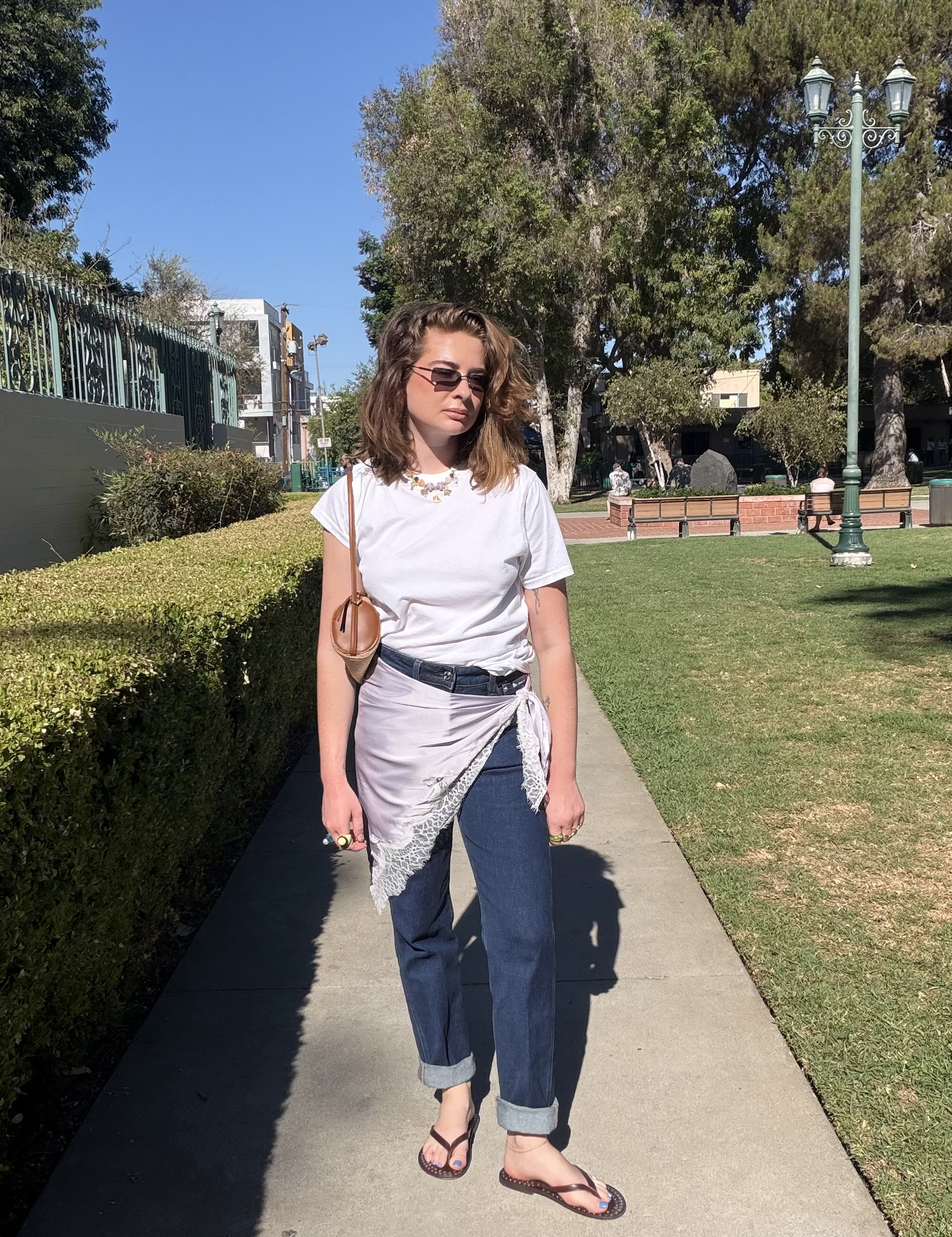 Kelsey Stewart in Calvin Klein jeans