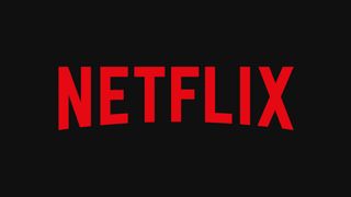 The Netflix logo in red on a black background