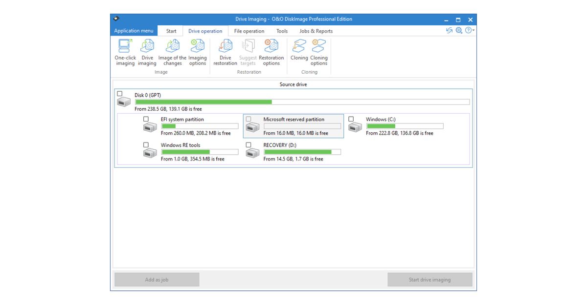 O&O DiskImage 19: Backup Software for Windows