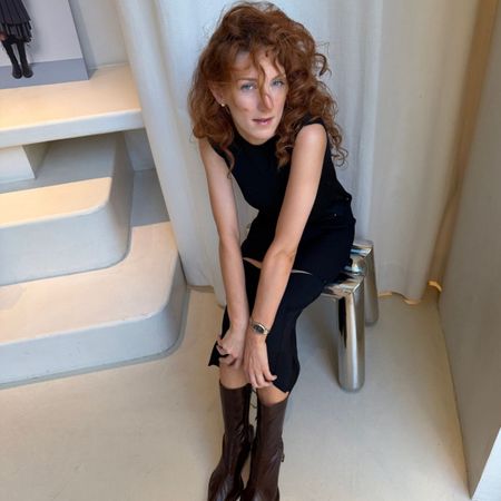 Verona Ferrell wearing Miista shoes