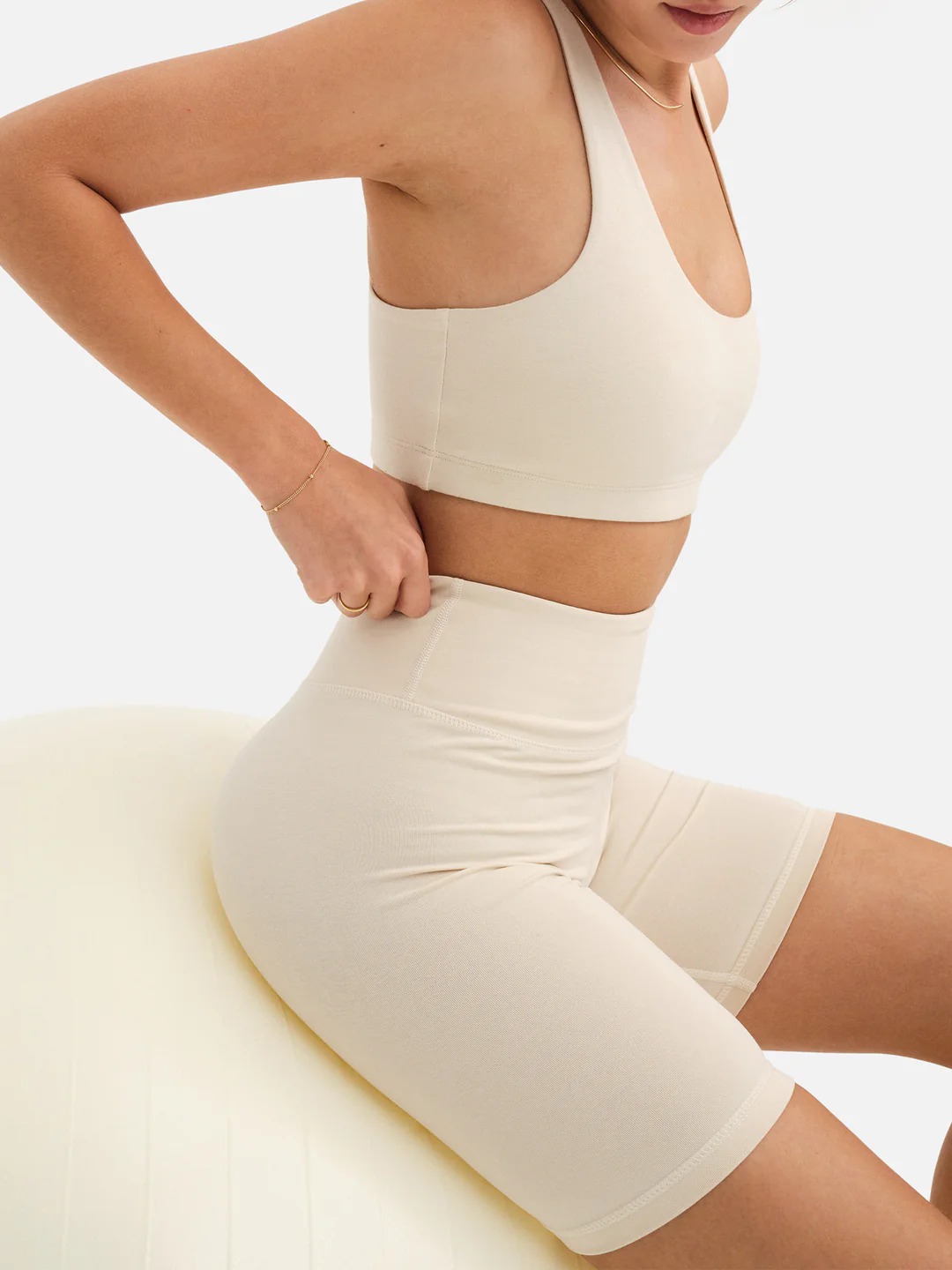 Organic stretch biker short
