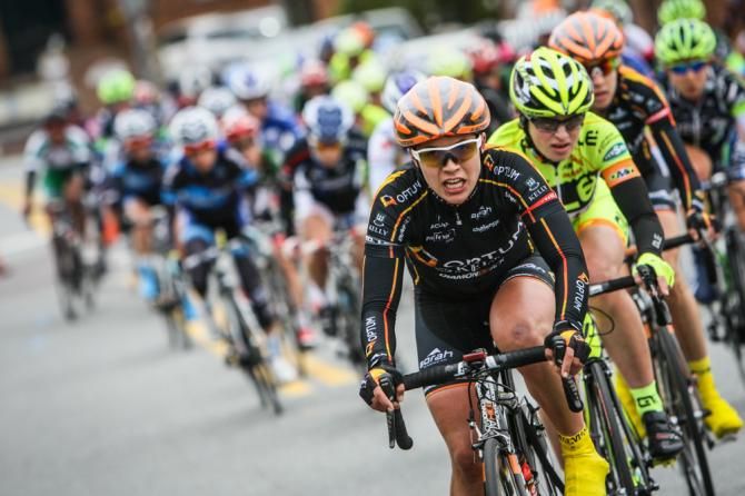 Optum sends riders to put pressure on the front.