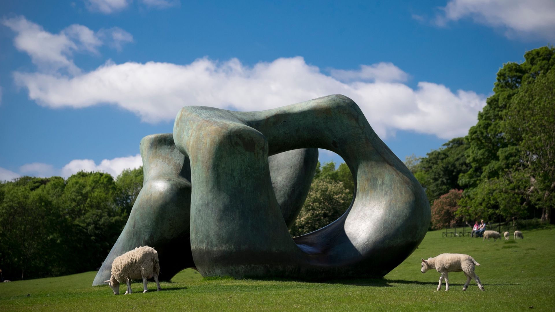 Henry Moore bronze sculpture