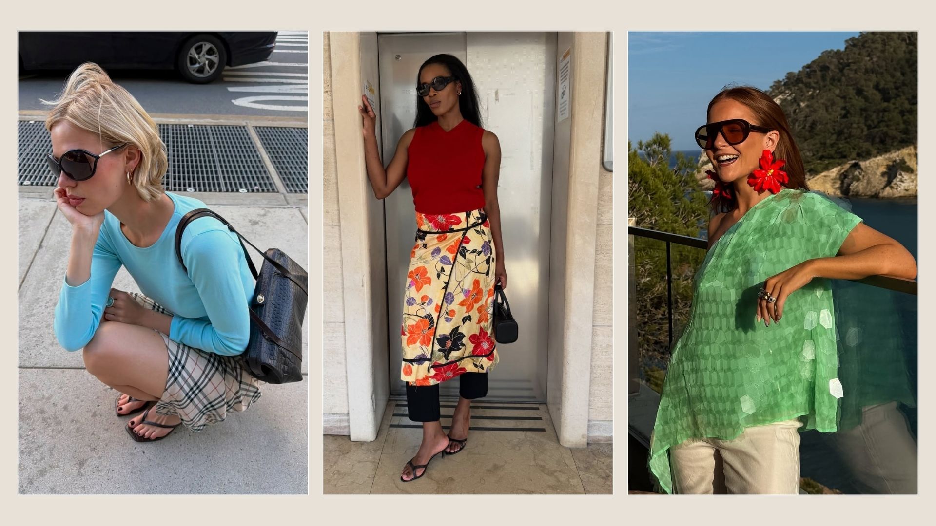 Influencers wearing maximalist outfits