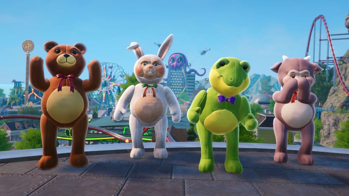 Images from Goat Simulator 3 Dizzyworld of a theme park