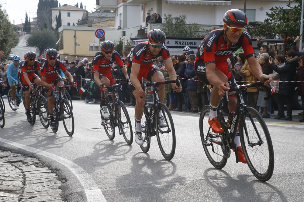 BMC spent most of the day on the front of the peloton