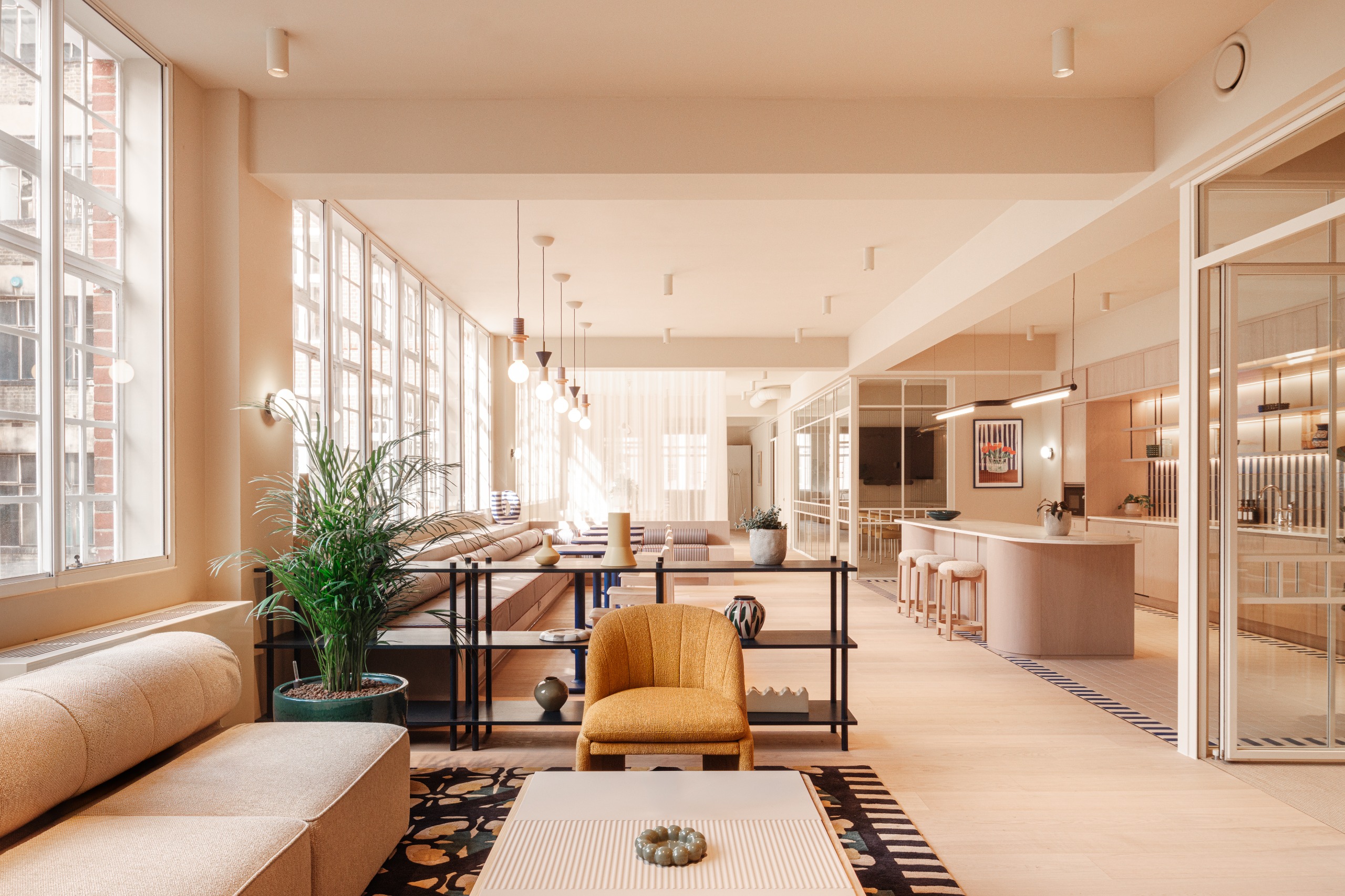 interior of London workspace Elsley House by SODA