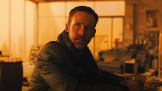 Ryan Gosling looking forward in Blade Runner 2049.