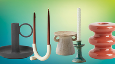 five candlesticks in different styles