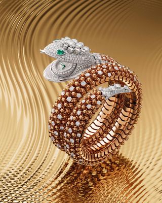 jewelled snake bracelet watch