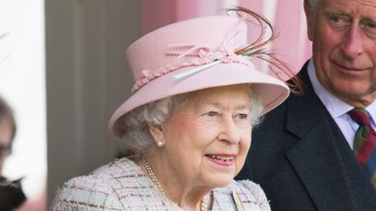 BRAEMAR, SCOTLAND - SEPTEMBER 02: Queen Elizabeth II and Prince Charles, Prince of Wales attend the 2017 Braemar Highland Gathering at The Princess Royal and Duke of Fife Memorial Park on September 2, 2017 in Braemar, Scotland. (Photo by Samir Hussein/Samir Hussein/WireImage)