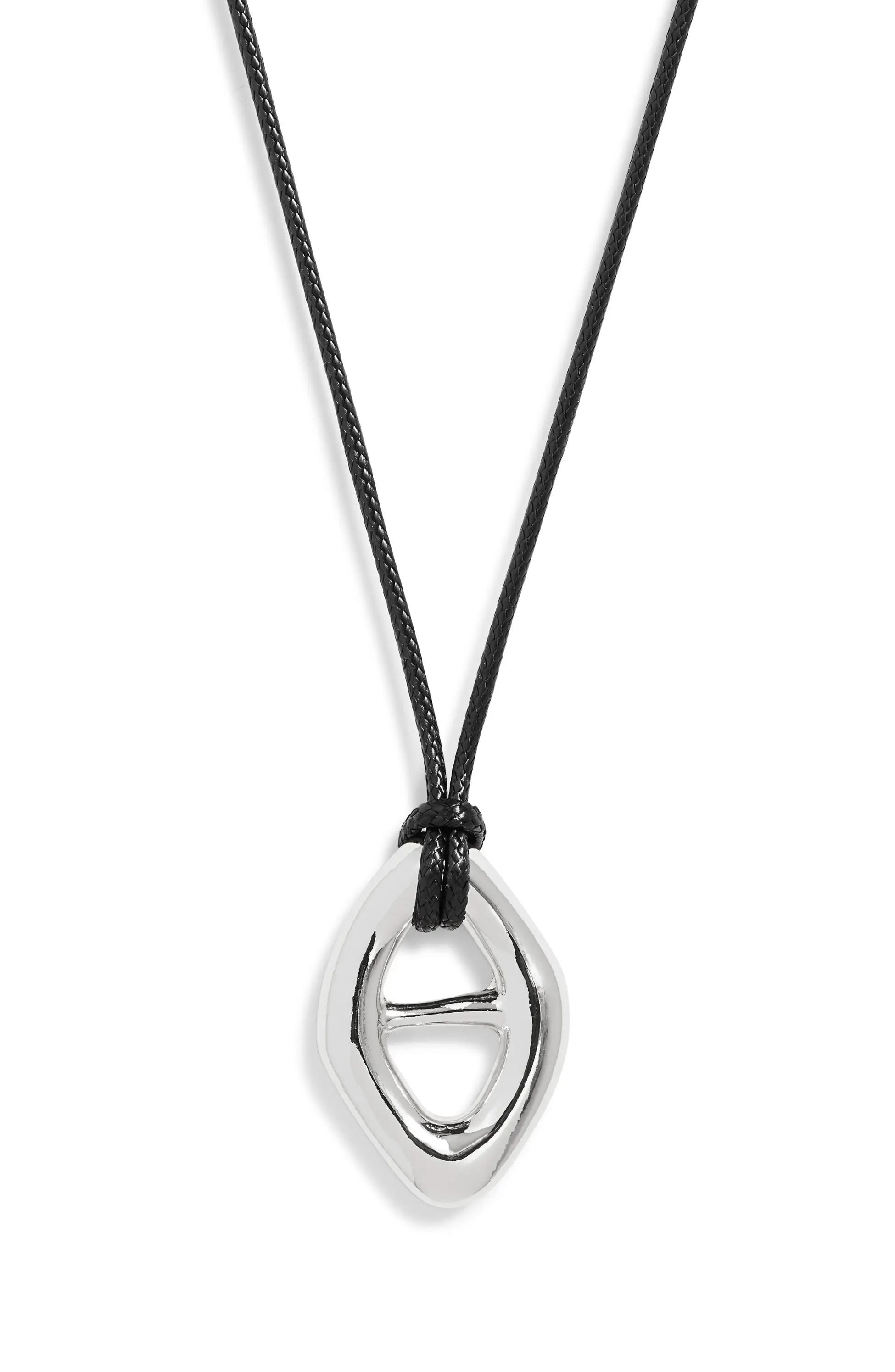 Open Edit, Convex Slider Cord Pendant Necklace