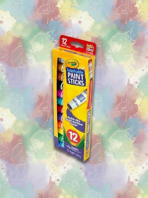 Quick Dry Paint Sticks, 12 Count