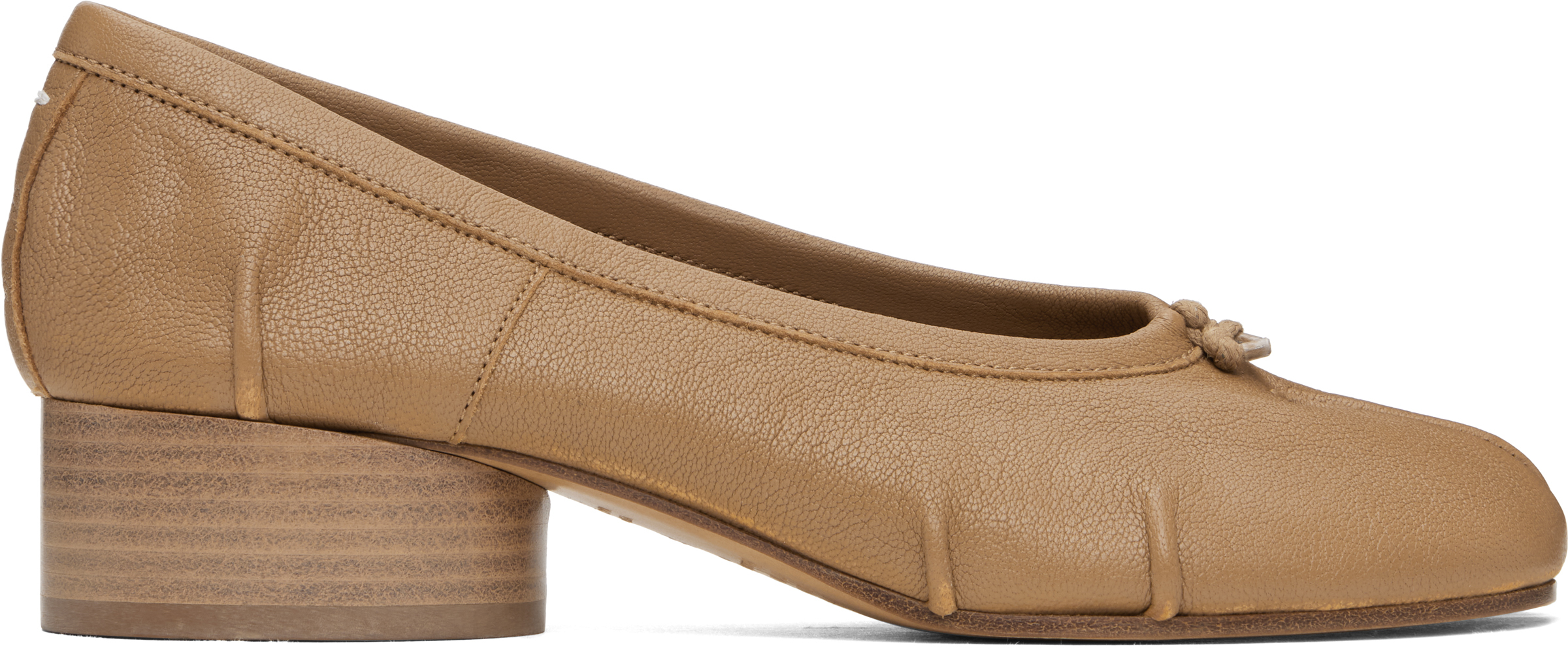 Tan Tabi New Ballerina Heels