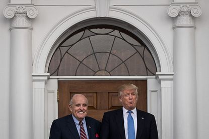 Rudy Giuliani and President Trump.