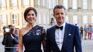 Crown Prince Frederik of Denmark and Crown Princess Mary attend Princess Benedikte of Denmark's 75th birthday party