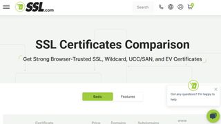 SSL.com website screenshot.