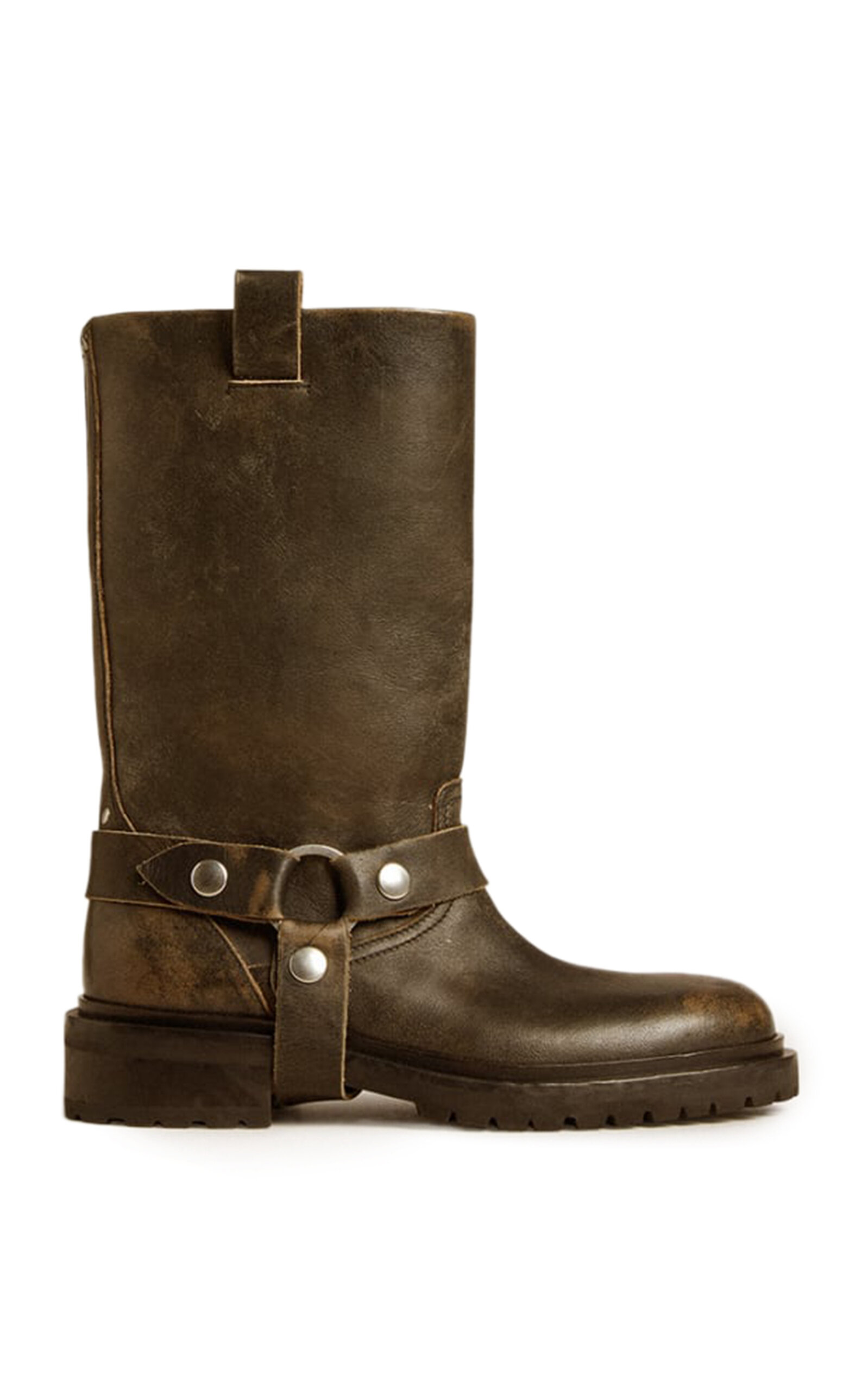 Kurt Distressed Leather Boots