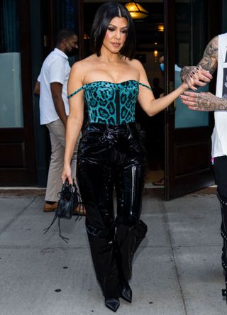 Kourtney Kardashian is seen in New York City in 2021