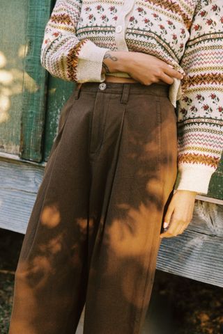 Christy Dawn The Lee Trouser in Coffee 