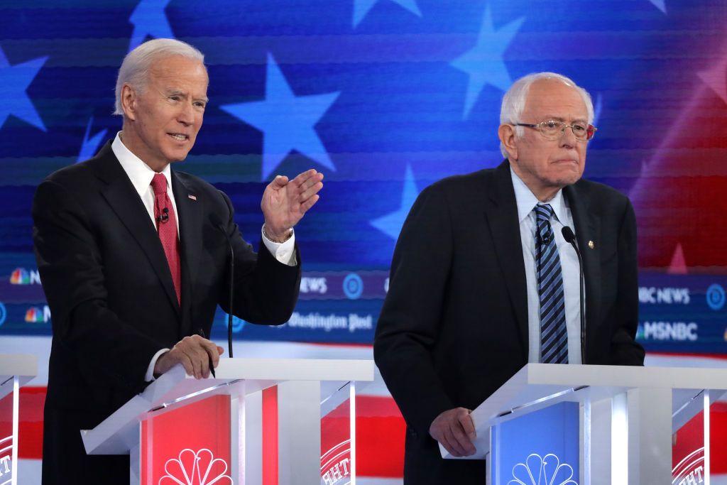 Joe Biden and Bernie Sanders.