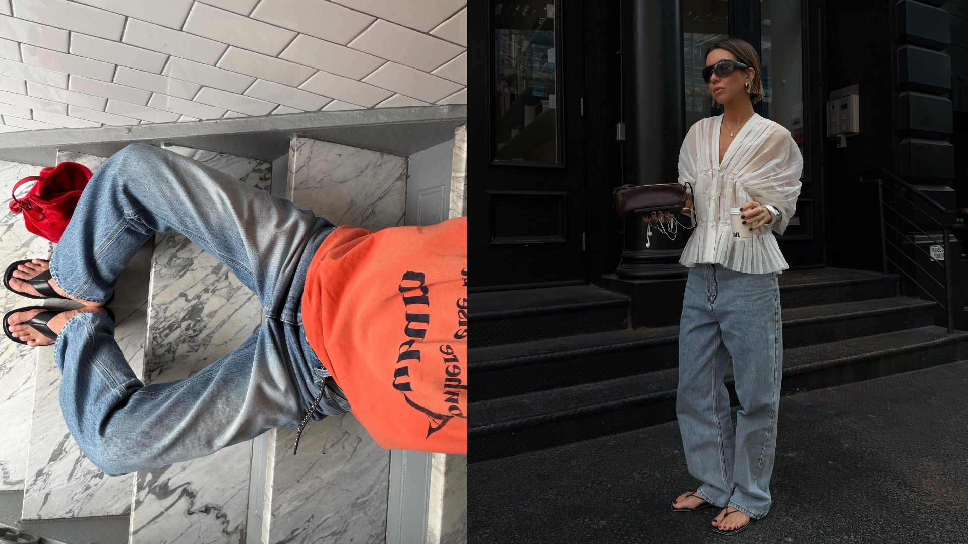 In NYC, Every Stylish Woman Is Wearing This Flat-Shoe Trend With Jeans Right Now