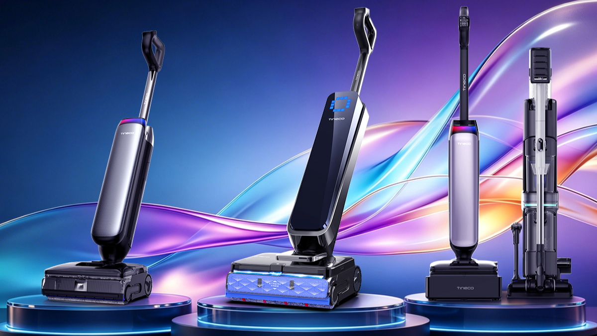 A selection of Tineco vacuums