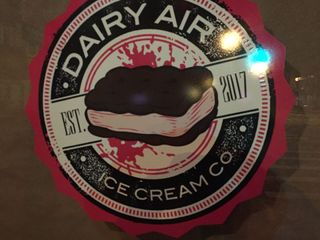 Dairy Air external logo showing an ice cream sandwich