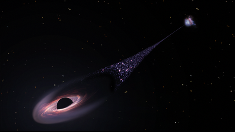 James Webb telescope confirms a supermassive black hole running away ...