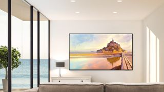 The Samsung QN90D in a living room