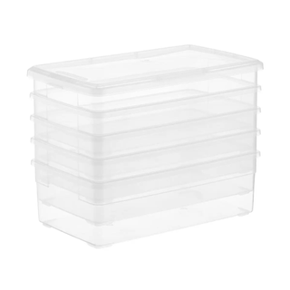 Clear storage shoe boxes