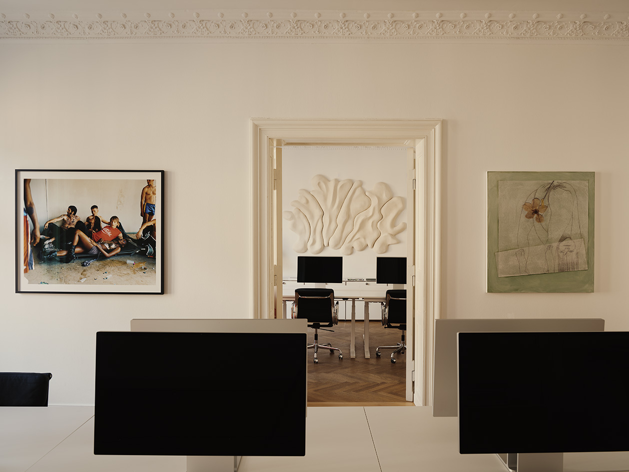 BWGTBLD gallery and office interior, historic interior with lots of art and cosy but upmarket atmosphere
