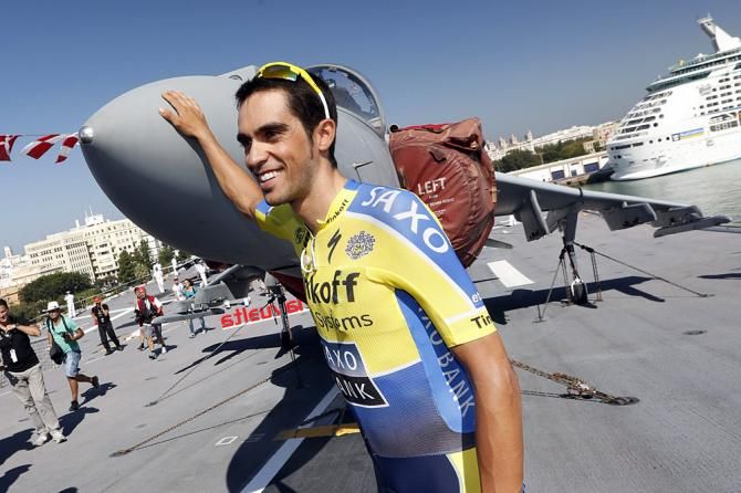 Alberto Contador (Tinkoff-Saxo) in C&aacute;diz