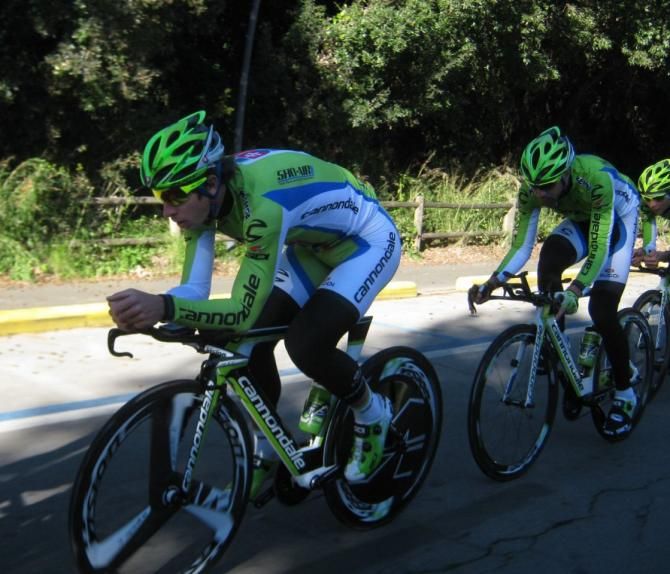 Peter Sagan does his turn on the front