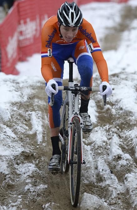 Mathieu van der Poel (Netherlands) powers toward a solo victory