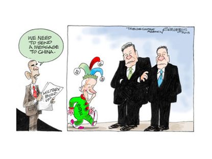 Political cartoon Joe Biden China