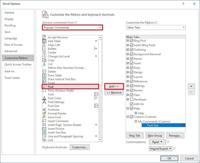 How to add or remove commands from Ribbon menu in Office | Windows Central