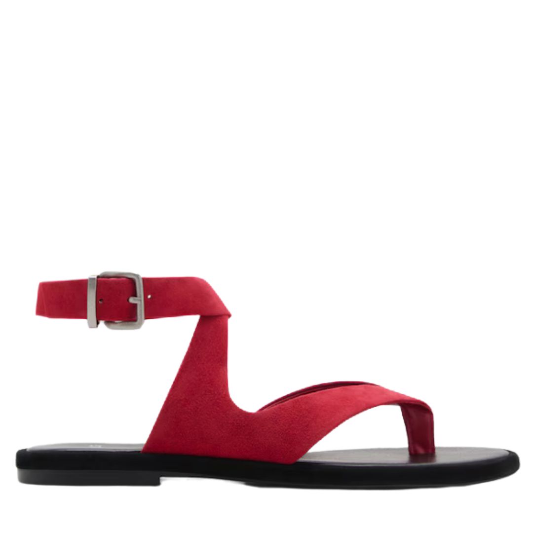 Mango Suede Strap Sandals