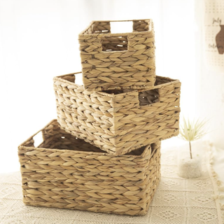 hyacinth storage baskets from Amazon