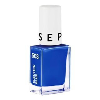 Esmalte de uñas de la colección Sephora en azul eléctrico