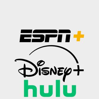 Disney Plus, Hulu, and ESPN Plus logos on a plain background