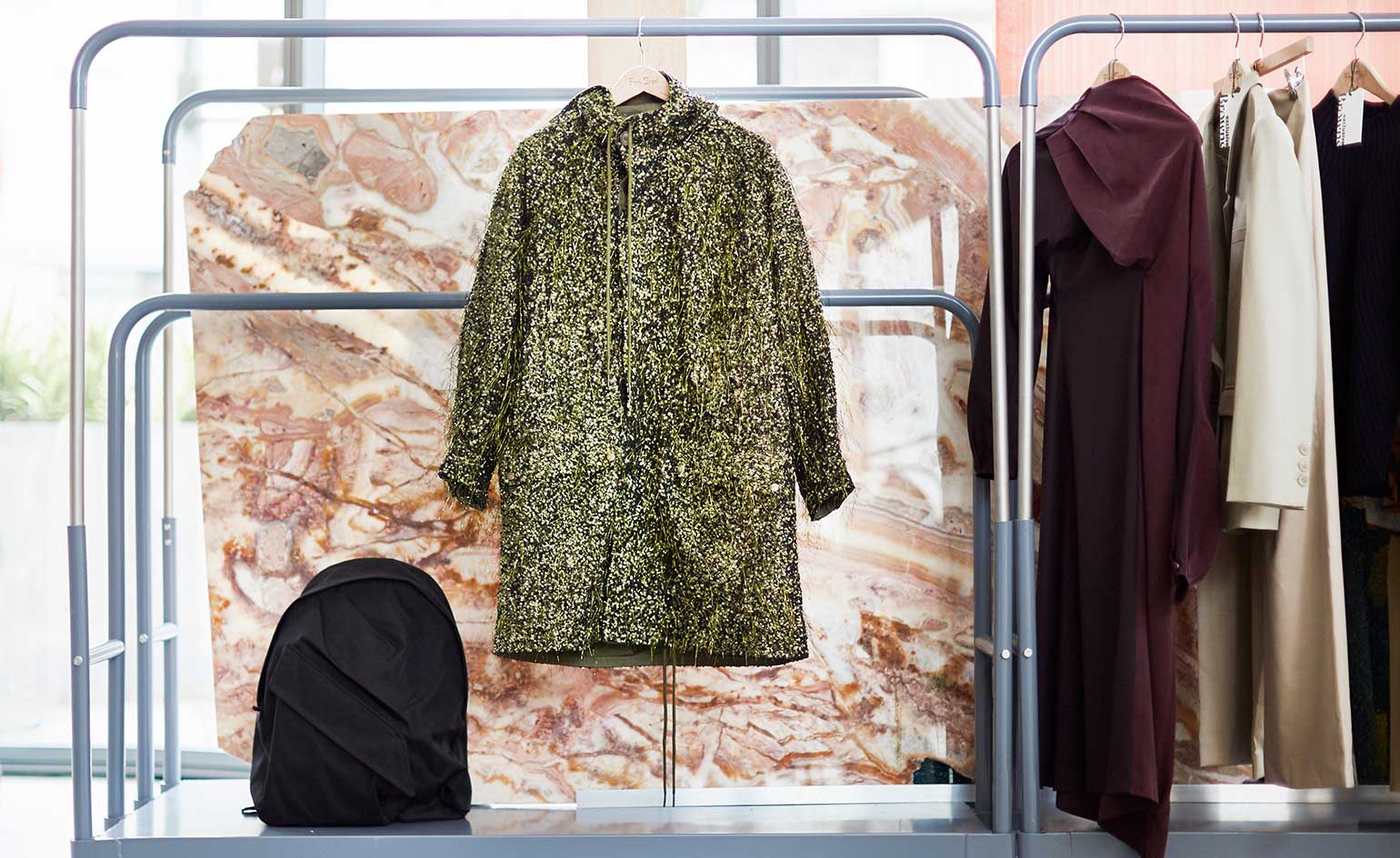 Browns Fred Segal pop-up space rails of clothing