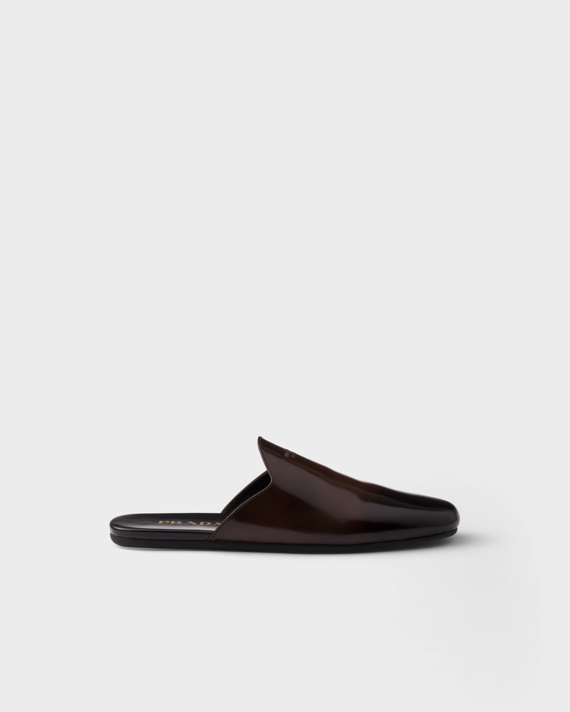 Brushed Leather Mules