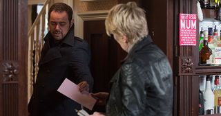 Meanwhile, Shirley's moved when son Mick hands her a card for Mother's Day…
