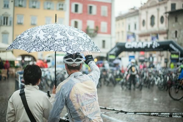 It was a rainy day for the end of the TransAlp race