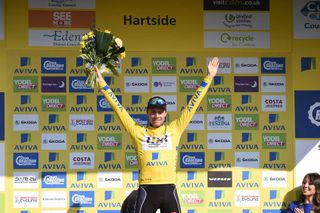 Edvald Boasson Hagen takes the race lead after stage five of the 2015 Tour of Britain